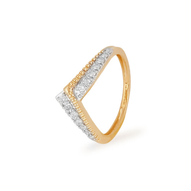 Tanishq 18KT Diamond Finger Ring for Women 2