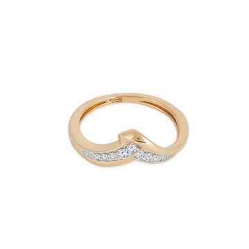 Overlapping Vanki Diamond  Ring