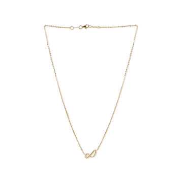 Tanishq 14KT Gold Pendant with Chain for Women