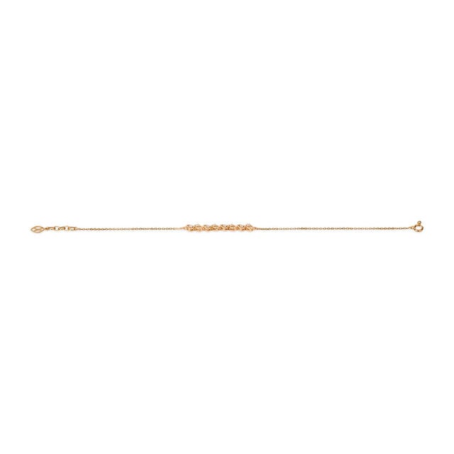 Tanishq 14KT Golden Leaf Trail Bracelet for Women 4