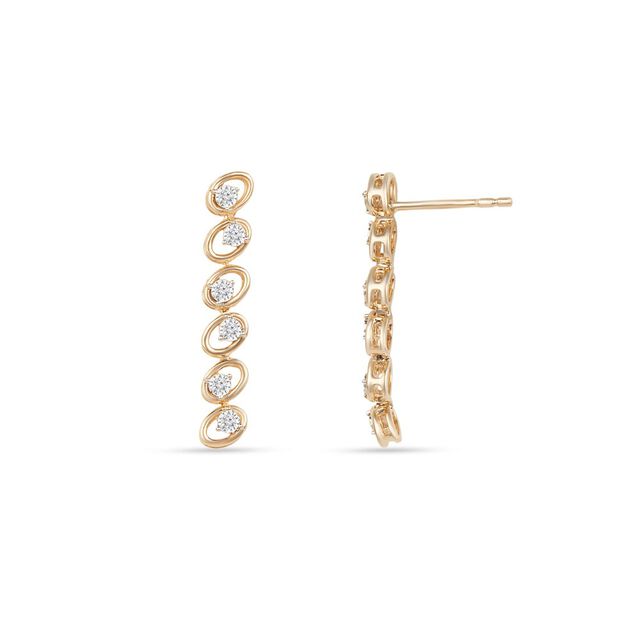 Tanishq Interlocking Oval Drop Earrings for Women 5