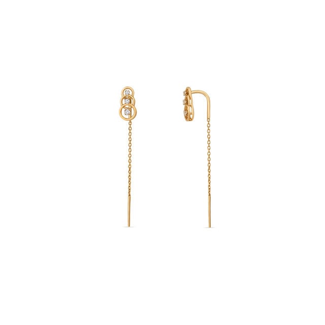 Tanishq 14KT Lantern Lane Earrings for Women 2