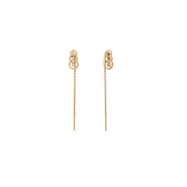 Tanishq 14KT Lantern Lane Earrings for Women 3