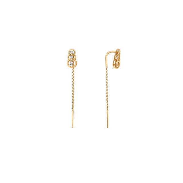 Tanishq 14KT Lantern Lane Earrings for Women 4