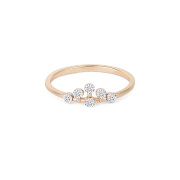 Tanishq Chevron Crown Tiara Ring for Women