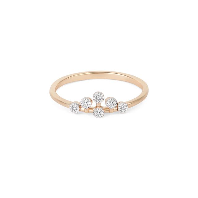 Tanishq Chevron Crown Tiara Ring for Women 
