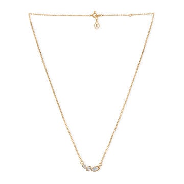 Tanishq 14KT River Pebble Diamond Necklace for Women