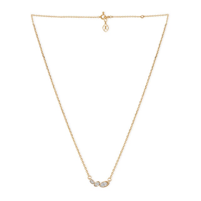 Tanishq 14KT River Pebble Diamond Necklace for Women 