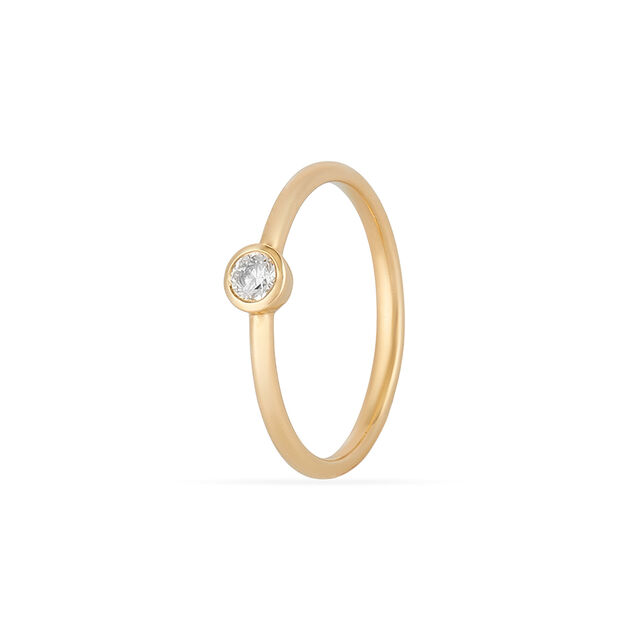 Tanishq 14KT Diamond Finger Ring 3