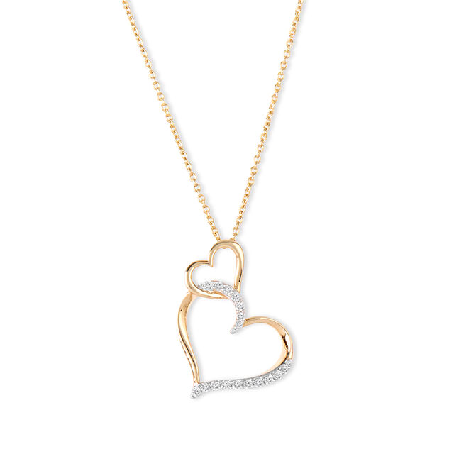 Tanishq 14KT Diamond Pendant with Chain for Women 3