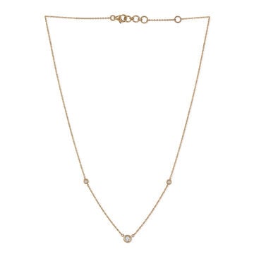 Triple-Floral Diamond Cascade Necklace