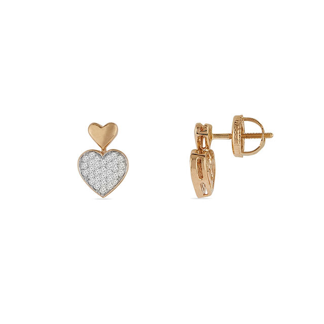 Tanishq 14KT Diamond Earrings for Women 3