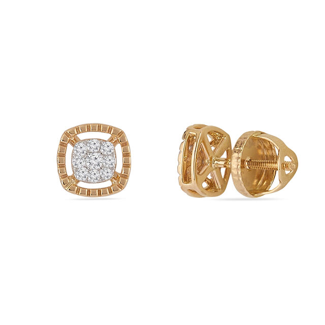 Tanishq 14KT Diamond Earrings for Women 5