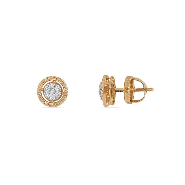 Tanishq 14KT Diamond Earrings for Women 3
