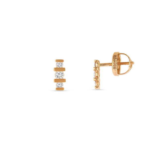 Tanishq 14KT Diamond  Earrings 2