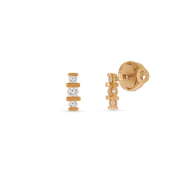 Tanishq 14KT Diamond  Earrings 4