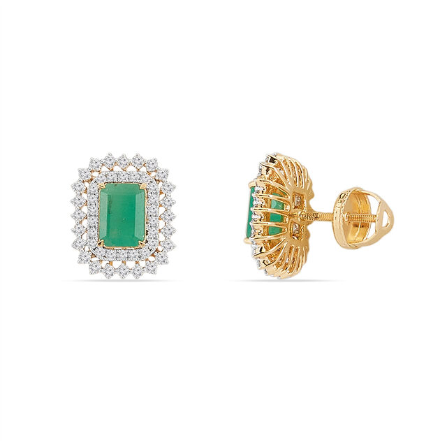 Tanishq 10KT Diamond Earrings for Women 2