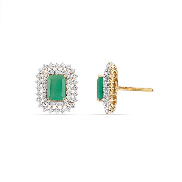 Tanishq 10KT Diamond Earrings for Women 4