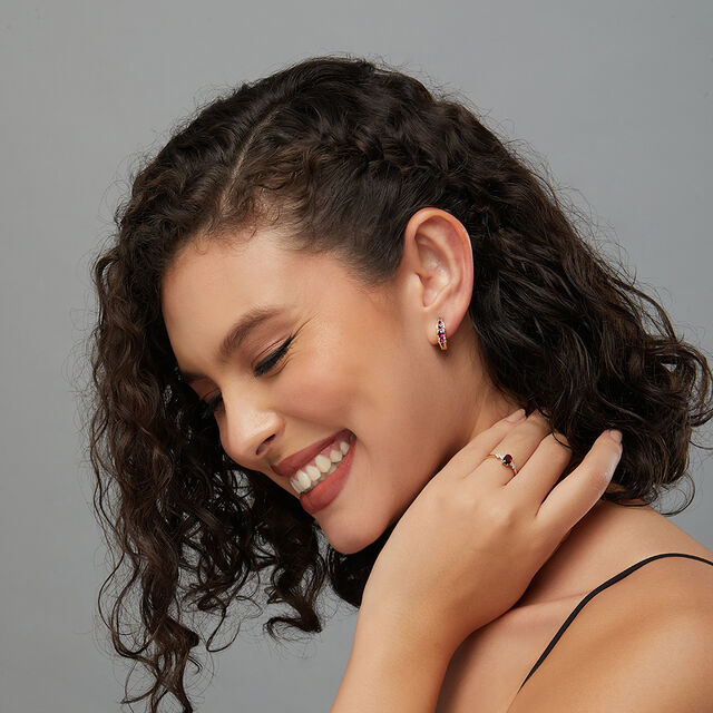 Tanishq 14KT Diamond Earrings for Women 2