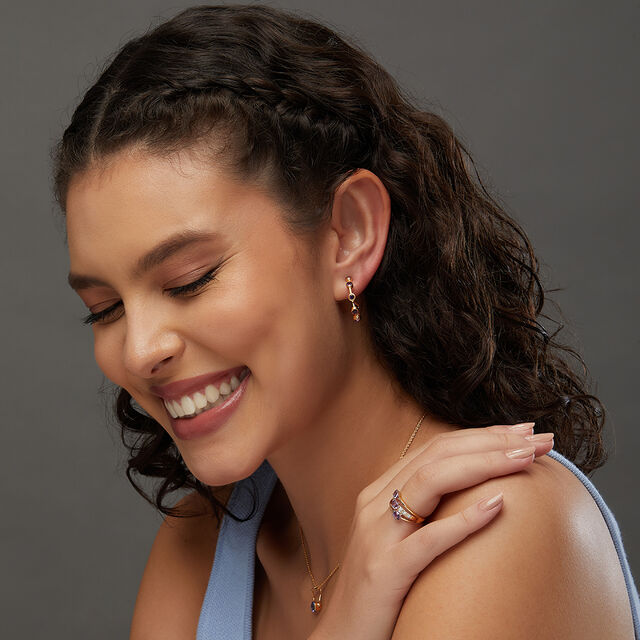 Tanishq 14KT Gold Earrings for Women 2