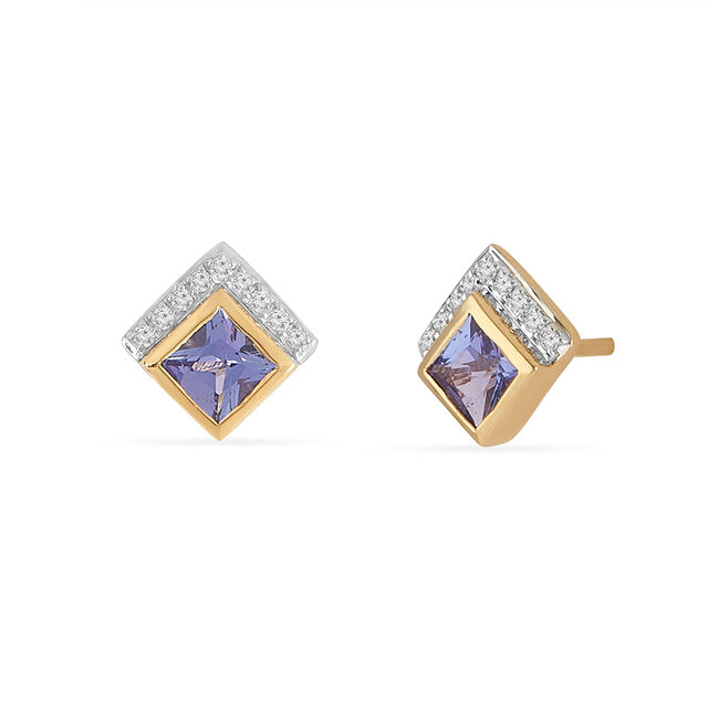 Tanishq 14KT Diamond Earrings for Women 3