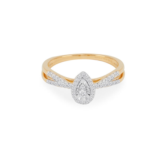 Tanishq 14KT Diamond Finger Ring for Women 