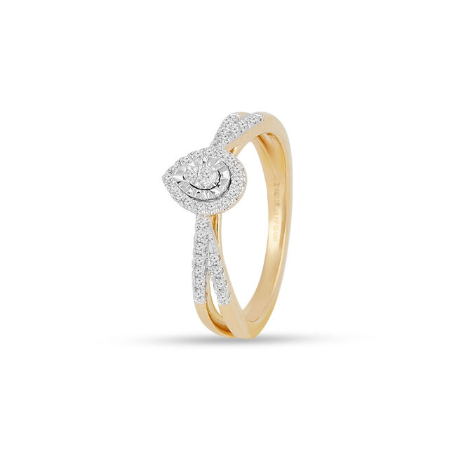 Tanishq 14KT Diamond Finger Ring for Women 2