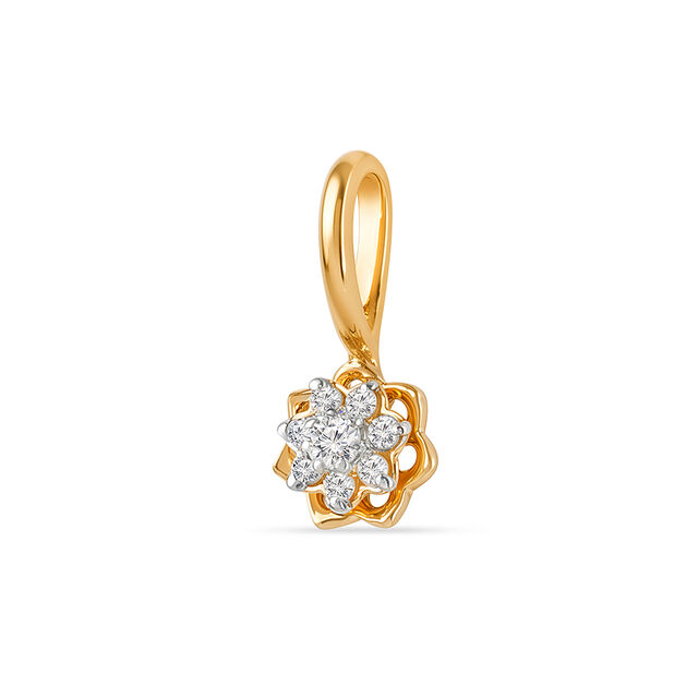 Tanishq 14KT Diamond Pendant for Women 2