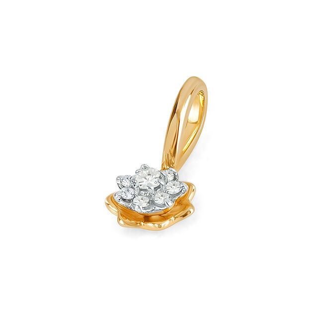 Tanishq 14KT Diamond Pendant for Women 5