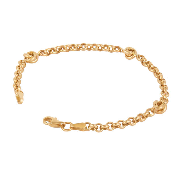 Tanishq Golden Heartbeat Link Bracelet for Women 2