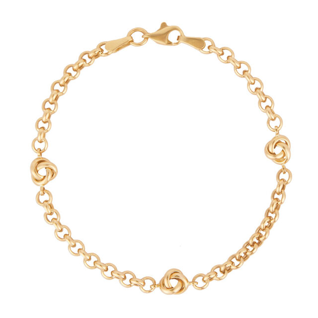 Tanishq Golden Heartbeat Link Bracelet for Women 3