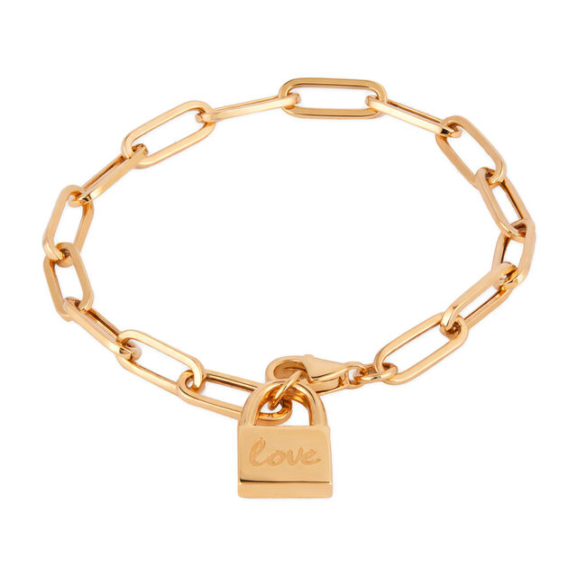 Tanishq Golden Ripple Link Bracelet for Women 