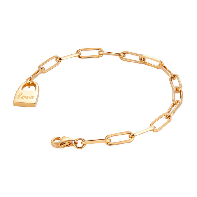 Tanishq Golden Ripple Link Bracelet for Women 4