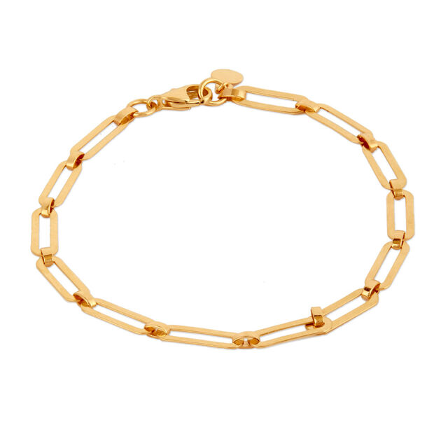 Tanishq Golden Ribbon Link Bracelet for Women 