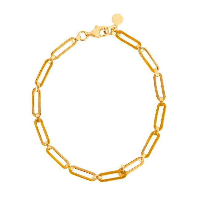 Tanishq Golden Ribbon Link Bracelet for Women 3