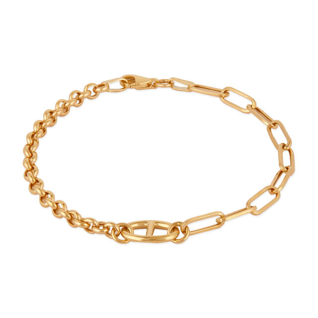 Tanishq Golden Garland Link Bracelet for Women 