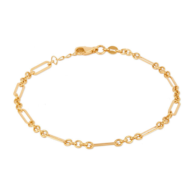 Tanishq Golden Echo Link Bracelet for Women 