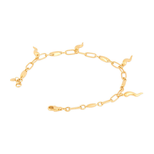 Tanishq Golden Rainfall Link Bracelet for Women 2