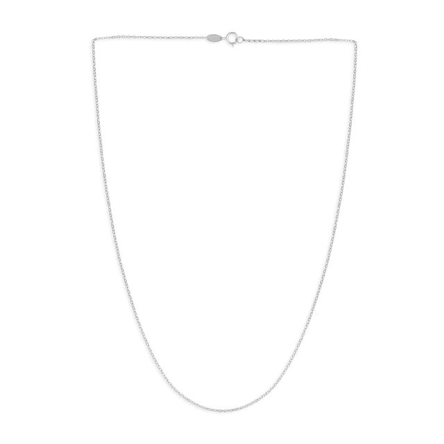 Tanishq Silver Ribbon Link Chain for Women 2