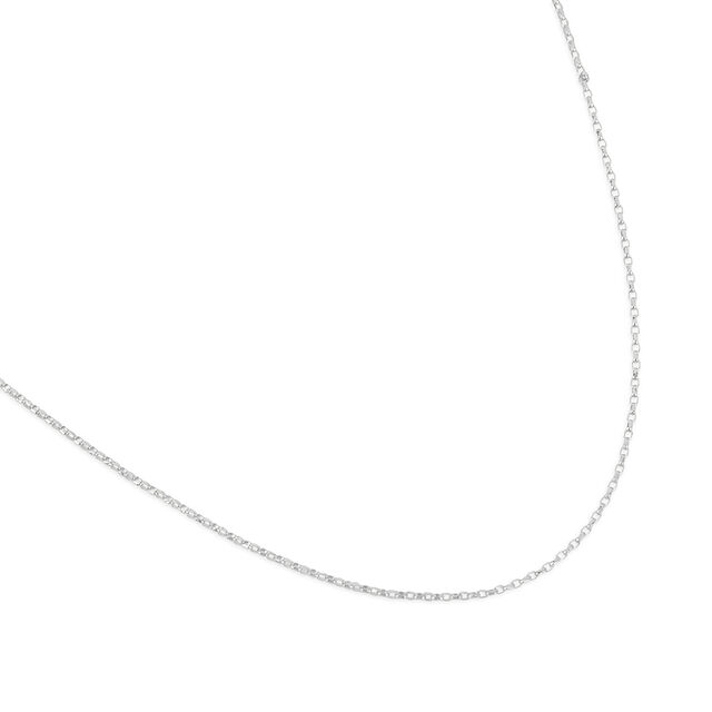 Tanishq Silver Ribbon Link Chain for Women 3