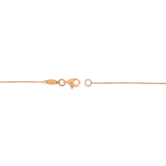 Tanishq Golden Zipline Chain for Women 4