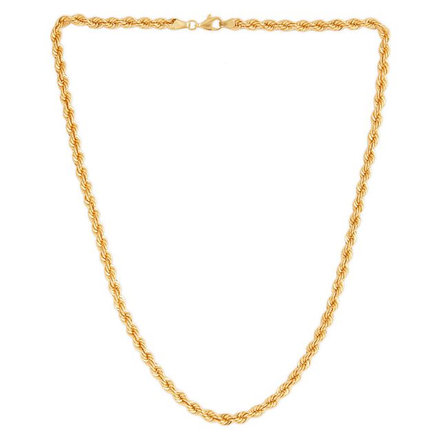 Tanishq Layered Golden Leaf Chain for Women 2