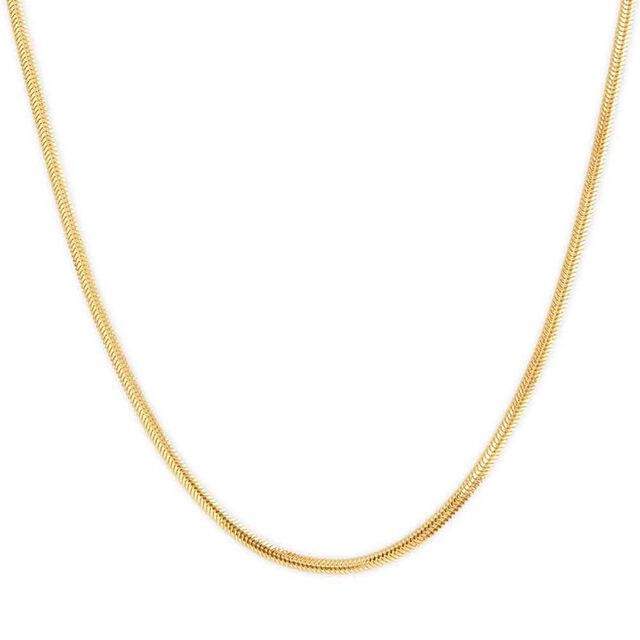 Tanishq Golden Herringbone Trail Chain for Women 