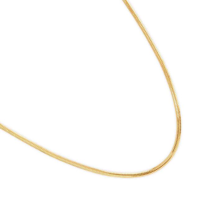 Tanishq Golden Herringbone Trail Chain for Women 3