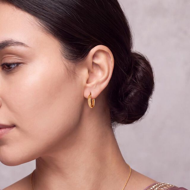 Tanishq 14KT Gold Earrings 
