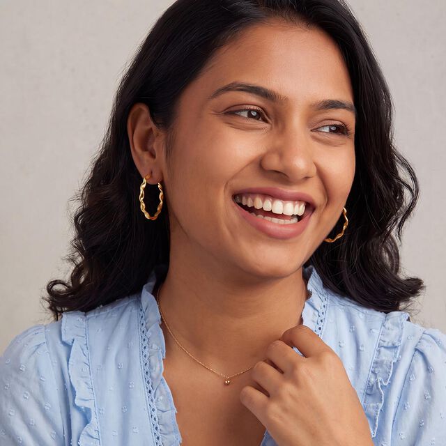 Tanishq Molten Melody Hoop Earrings for Women 2
