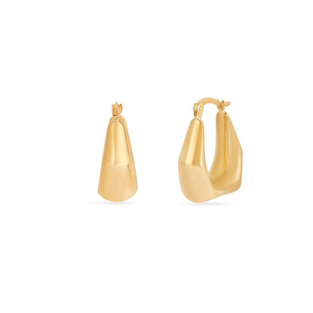 Tanishq Golden Lantern Hoop Earrings for Women 2