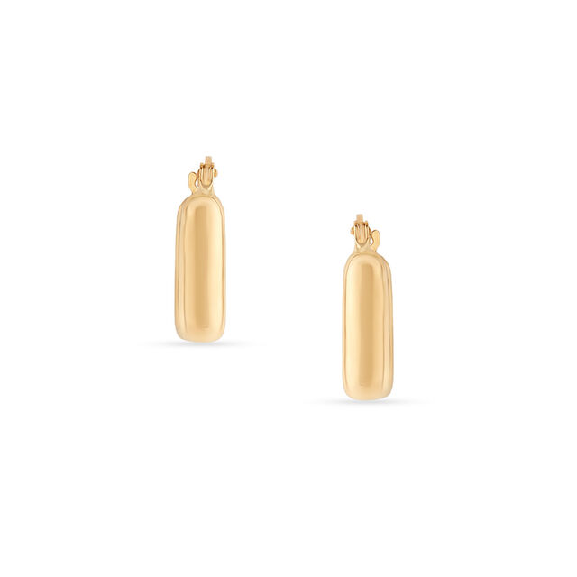 Tanishq Golden Corners Hoop Earrings for Women 
