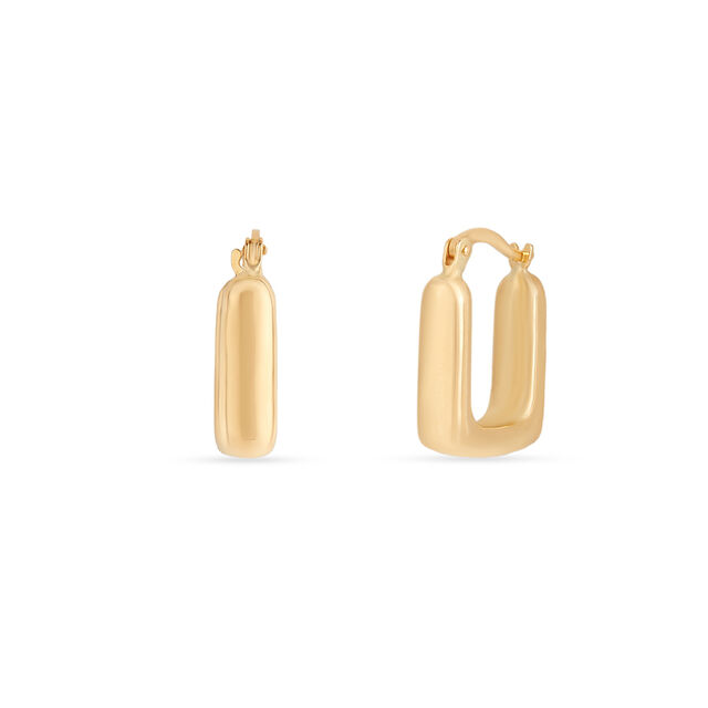 Tanishq Golden Corners Hoop Earrings for Women 2