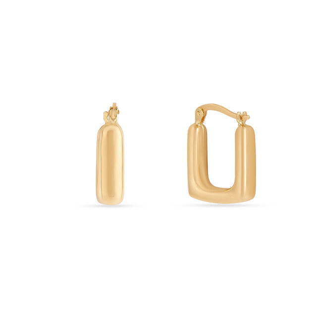 Tanishq Golden Corners Hoop Earrings for Women 3
